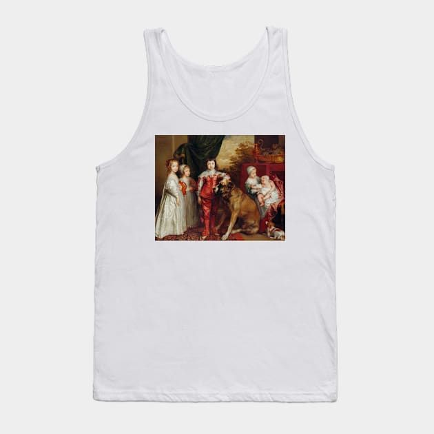 Five Eldest Children of Charles I by Anthony van Dyck Tank Top by Classic Art Stall